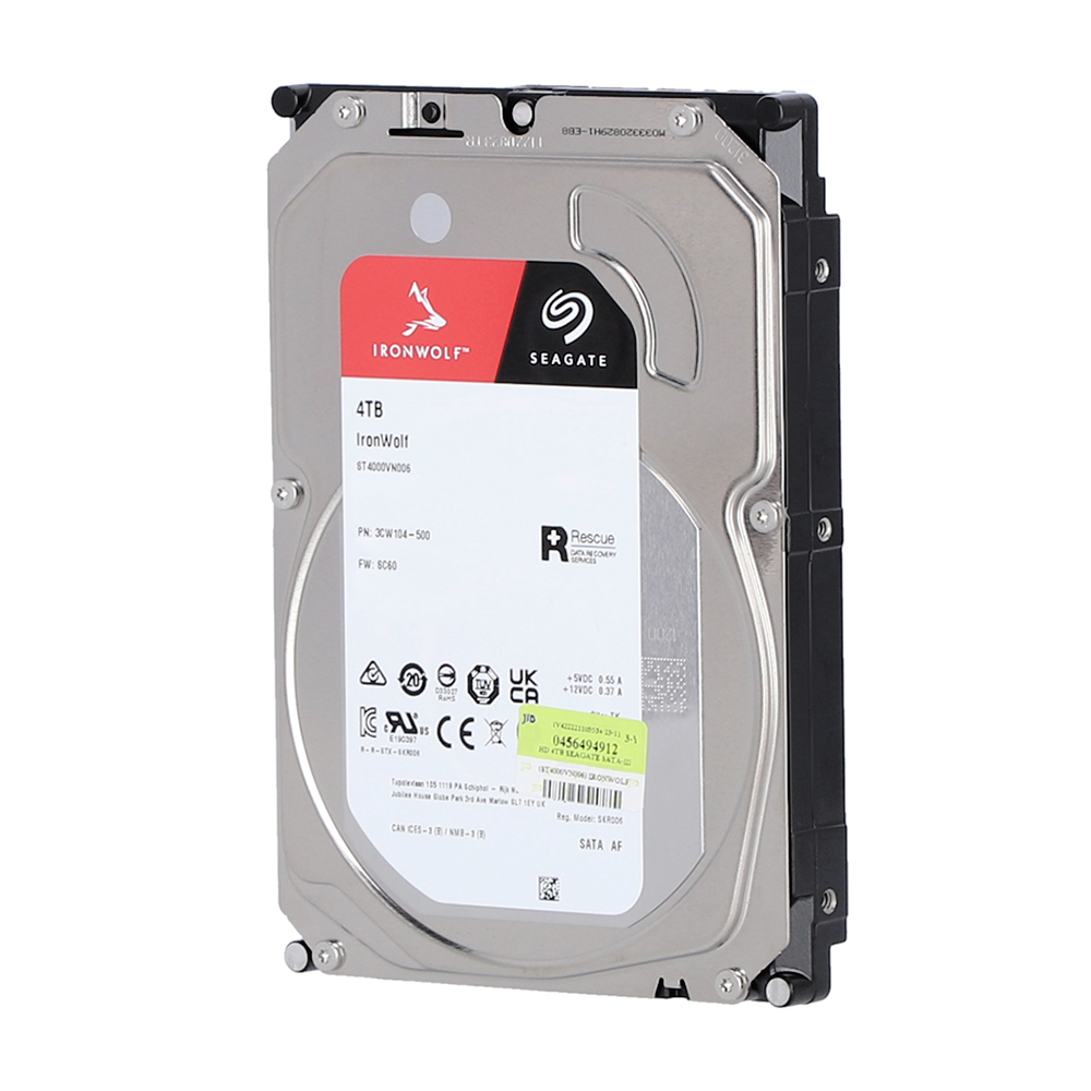 SEAGATE ฮาร์ดดิสก์ รุ่น IRONWOLF ขนาด 4TB 5400RPM 256MB