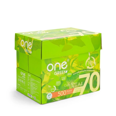 one-green-eco-friendly-paper ผลิตภัณฑ์รักษ์โลก กระดาษถ่ายเอกสาร ONE GREEN