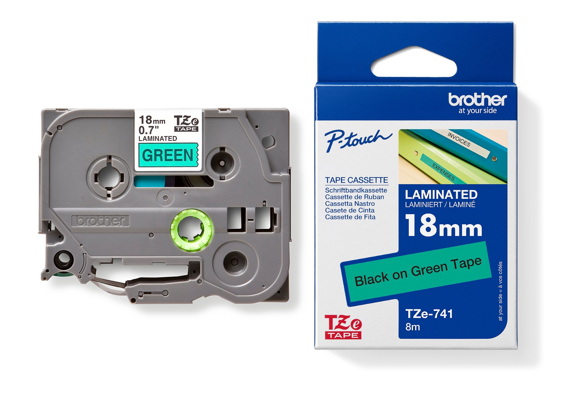 (まとめ) ブラザー BROTHER ピータッチ TZeテープ ノンラミネートテープ 24mm 白/黒文字 TZEN251 1個 (×10)