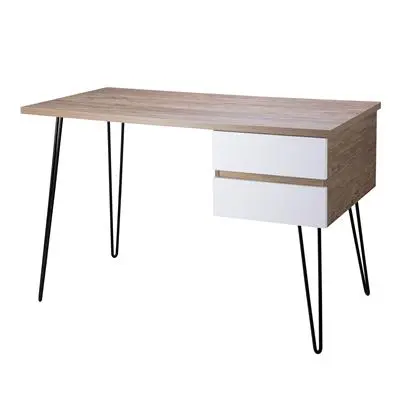 FURRADEC โต๊ะทำงานพร้อมลิ้นชักข้าง รุ่น CT-1729 สีวอลนัท-ขาว