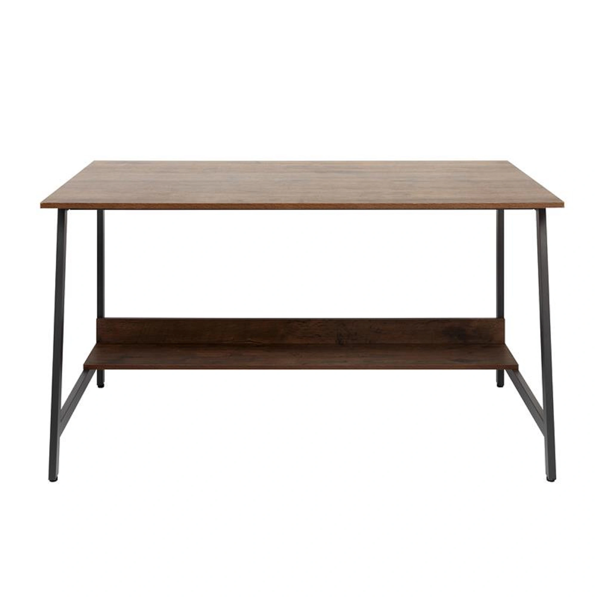 Furradec Office Desk Ronan 148U-DB Dark Oak Color