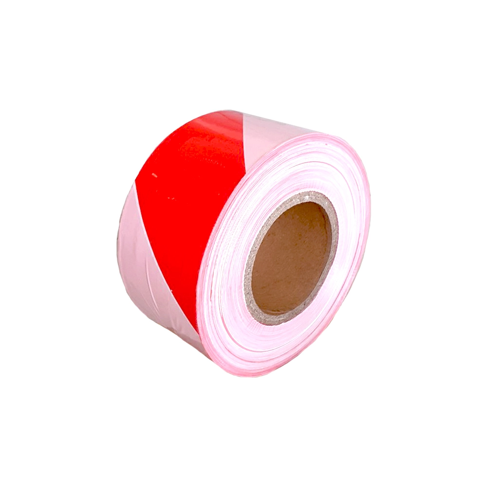 เทปกั้นเขต ขาว/แดง ชาเก้ P20-0930001 สีขาว-แดง 3x500M. เทปกั้นพื้นที่  เทปพลาสติก