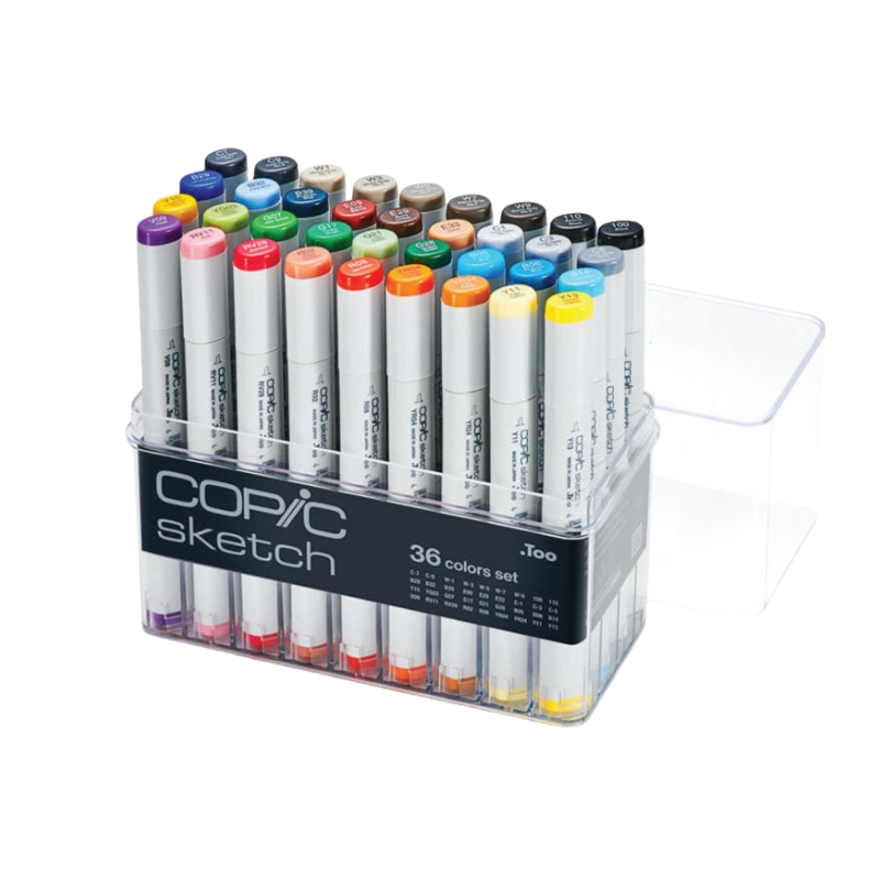 Copic Sketch 36 COLOR SET Sketch Multi 16.5X15.7X7.5 Box | OfficeMate