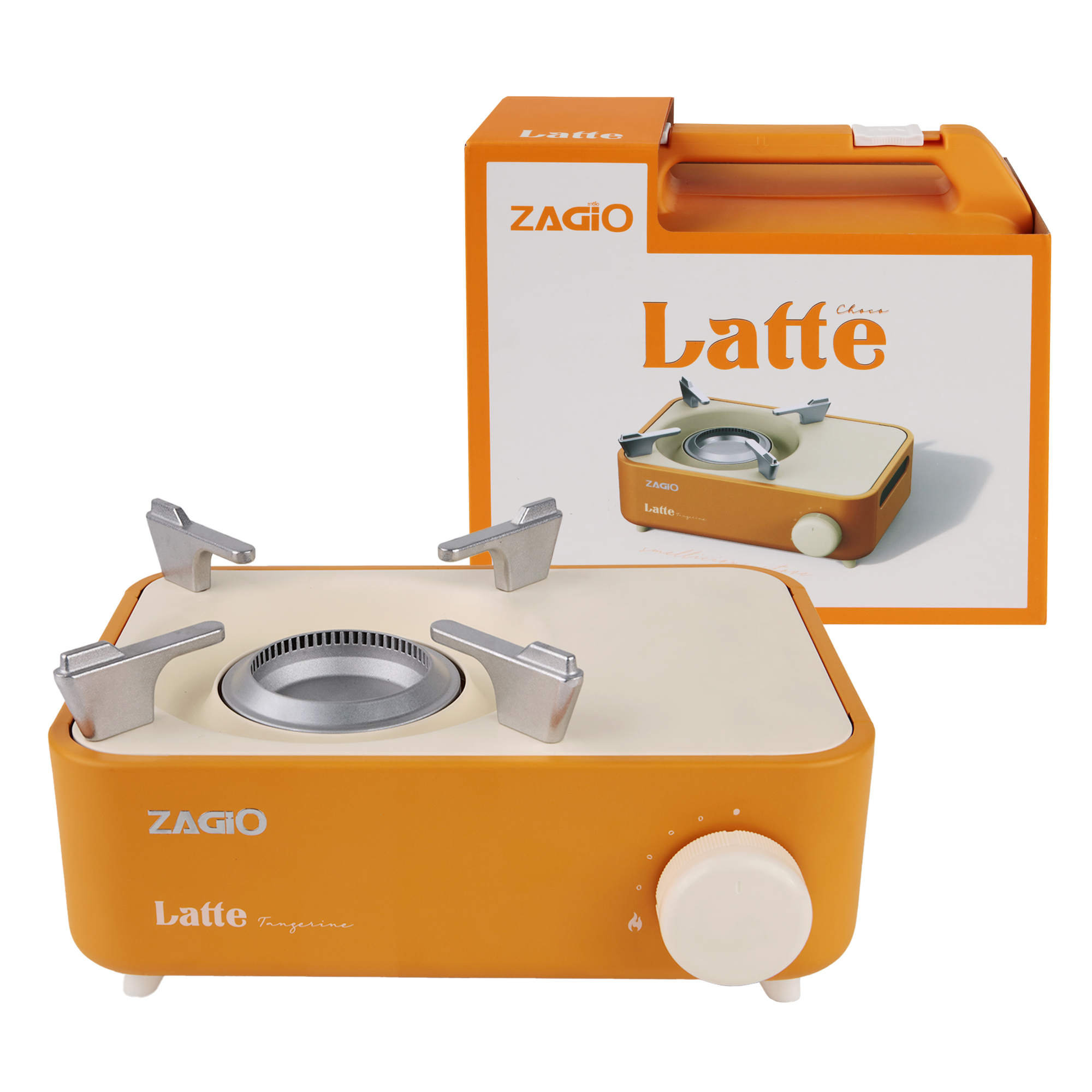 ZAGIO Portable Gas Stove (ZG-1560), Orange color | OfficeMate