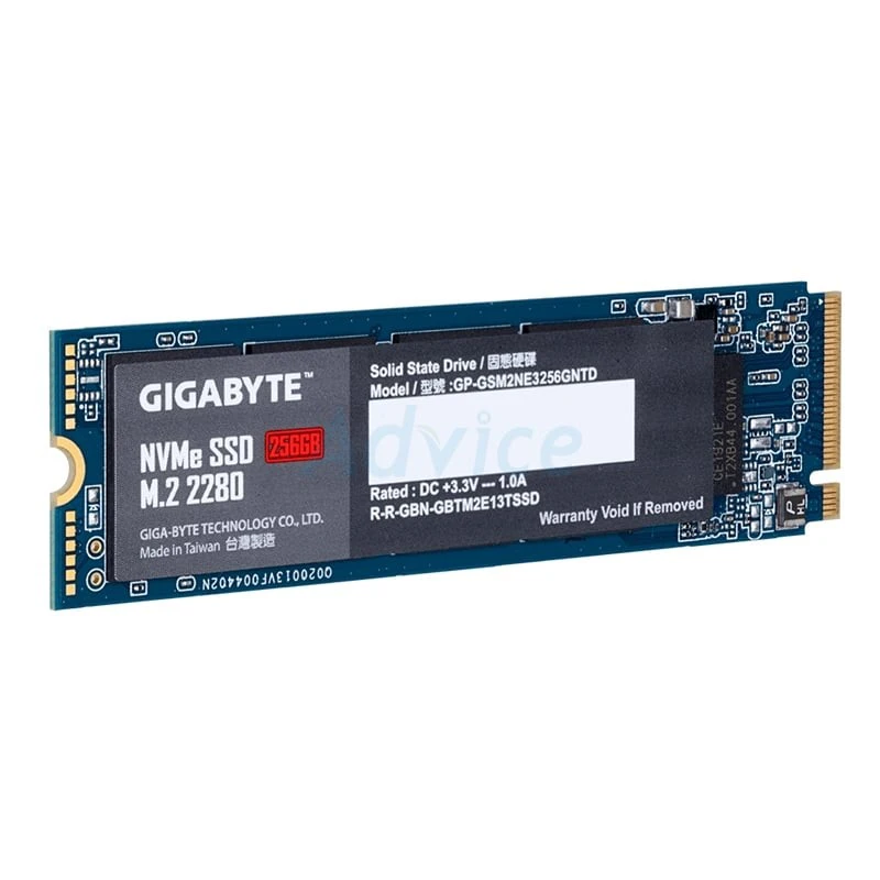 GIGABYTE SSD PCIe NVMe รุ่น GP-GSM2NE3256GNTD ขนาด 256GB