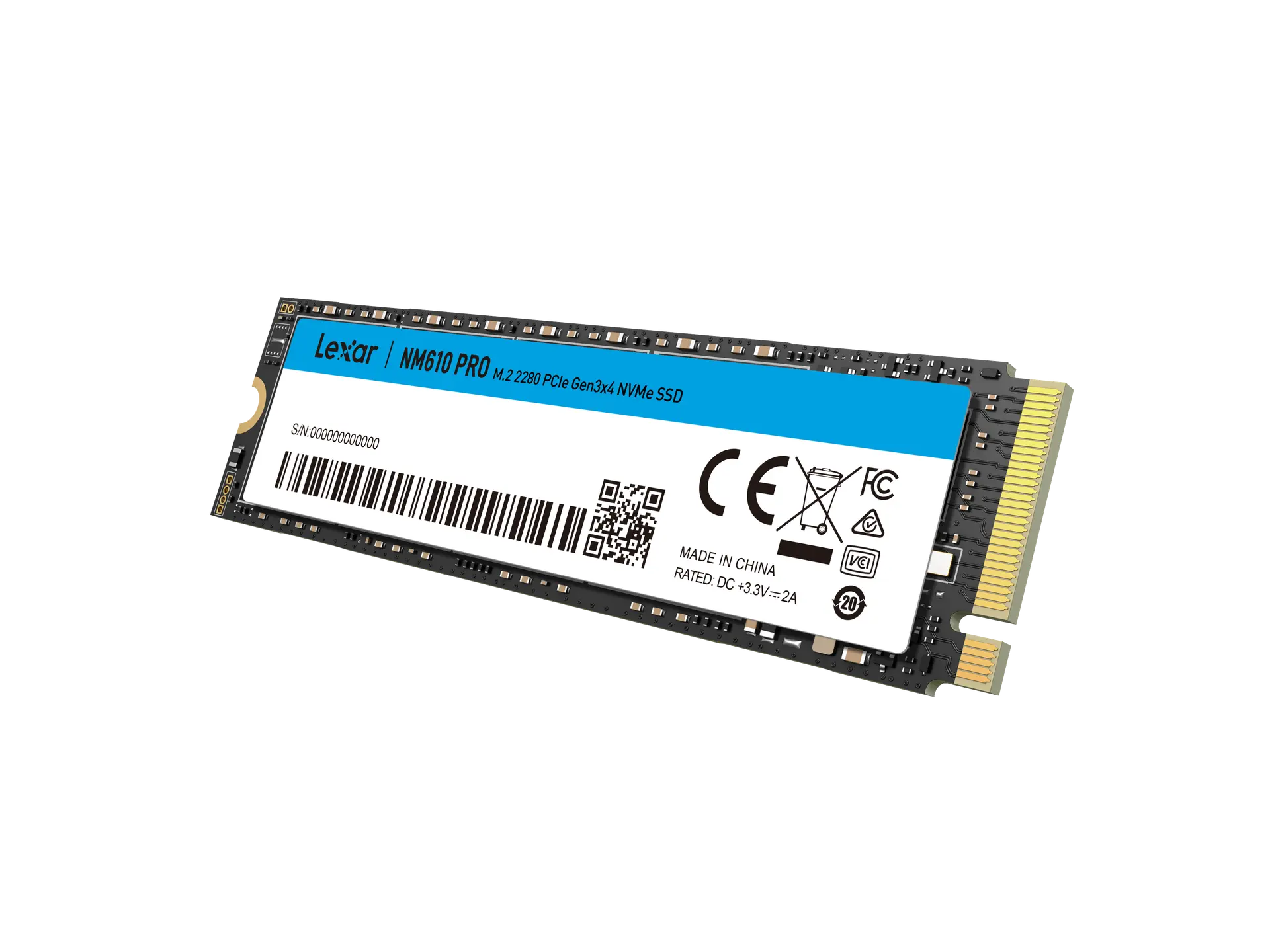 LEXAR INTERNAL SSD M.2 2280 PCIE NVME GEN3X4 รุ่น NM610 PRO ขนาด