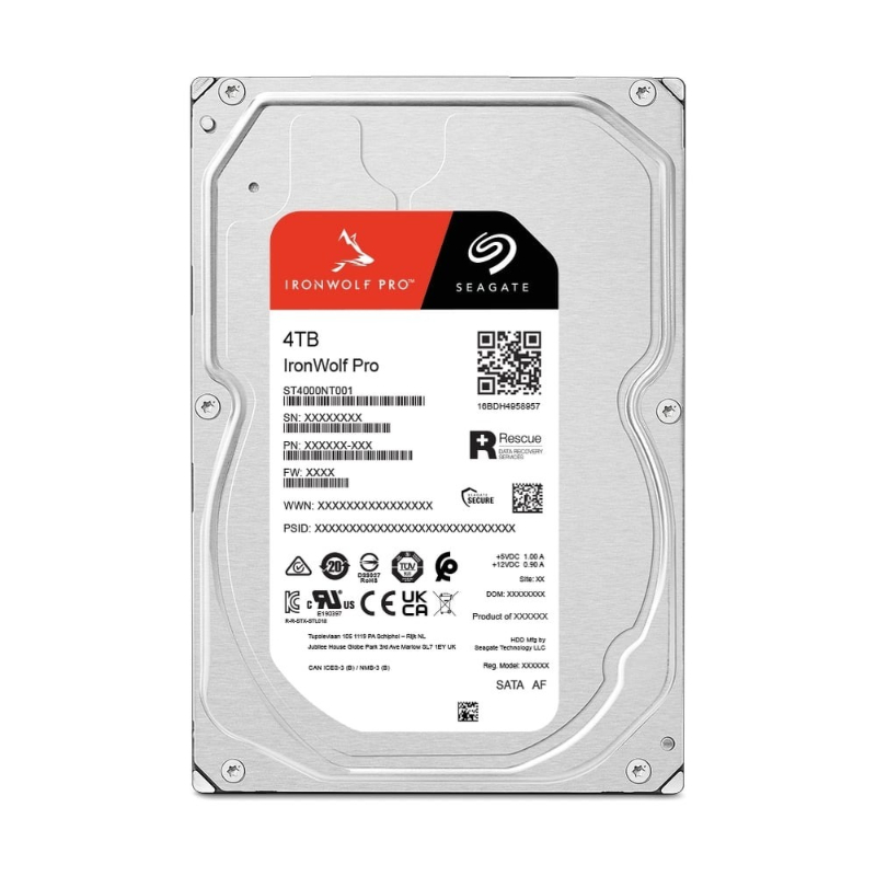 SEAGATE ฮาร์ดดิส 4 TB IRONWOLF PRO (7200RPM, 256MB, SATA-3