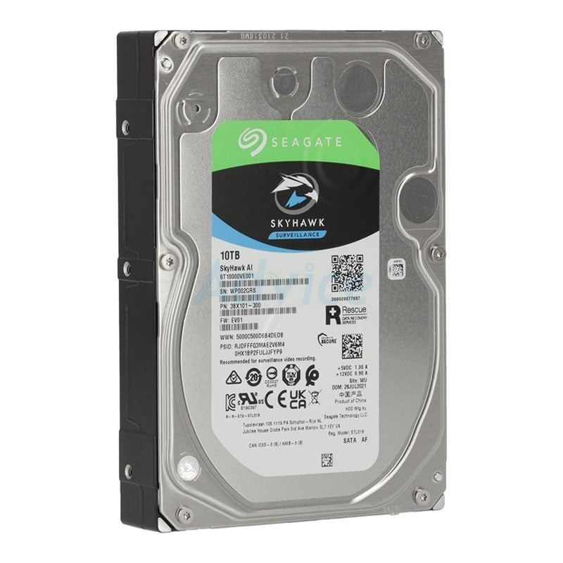SEAGATE ฮาร์ดดิสก์สำหรับกล้องวงจรปิด รุ่น SkyHawk AI (ST10000VE001