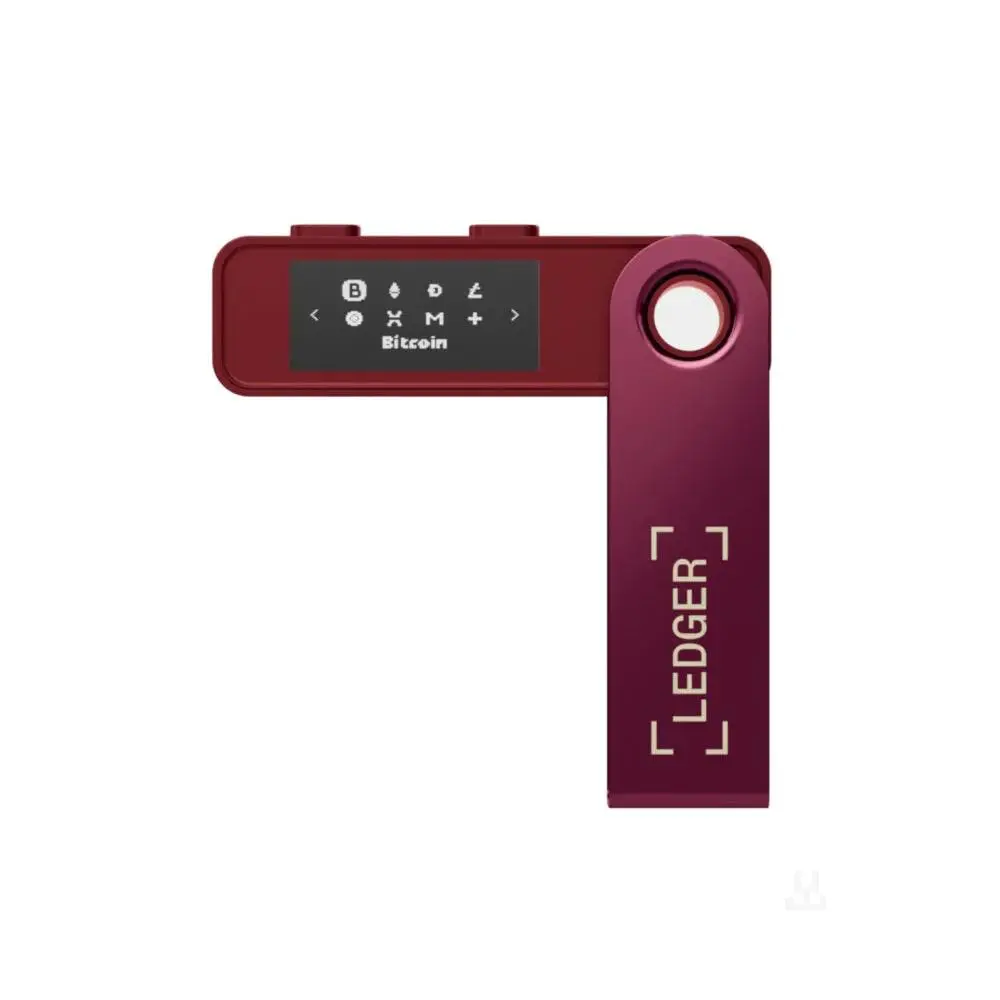 Ledger Nano S Plus Crypto Hardware Wallet Red Piece | OfficeMate