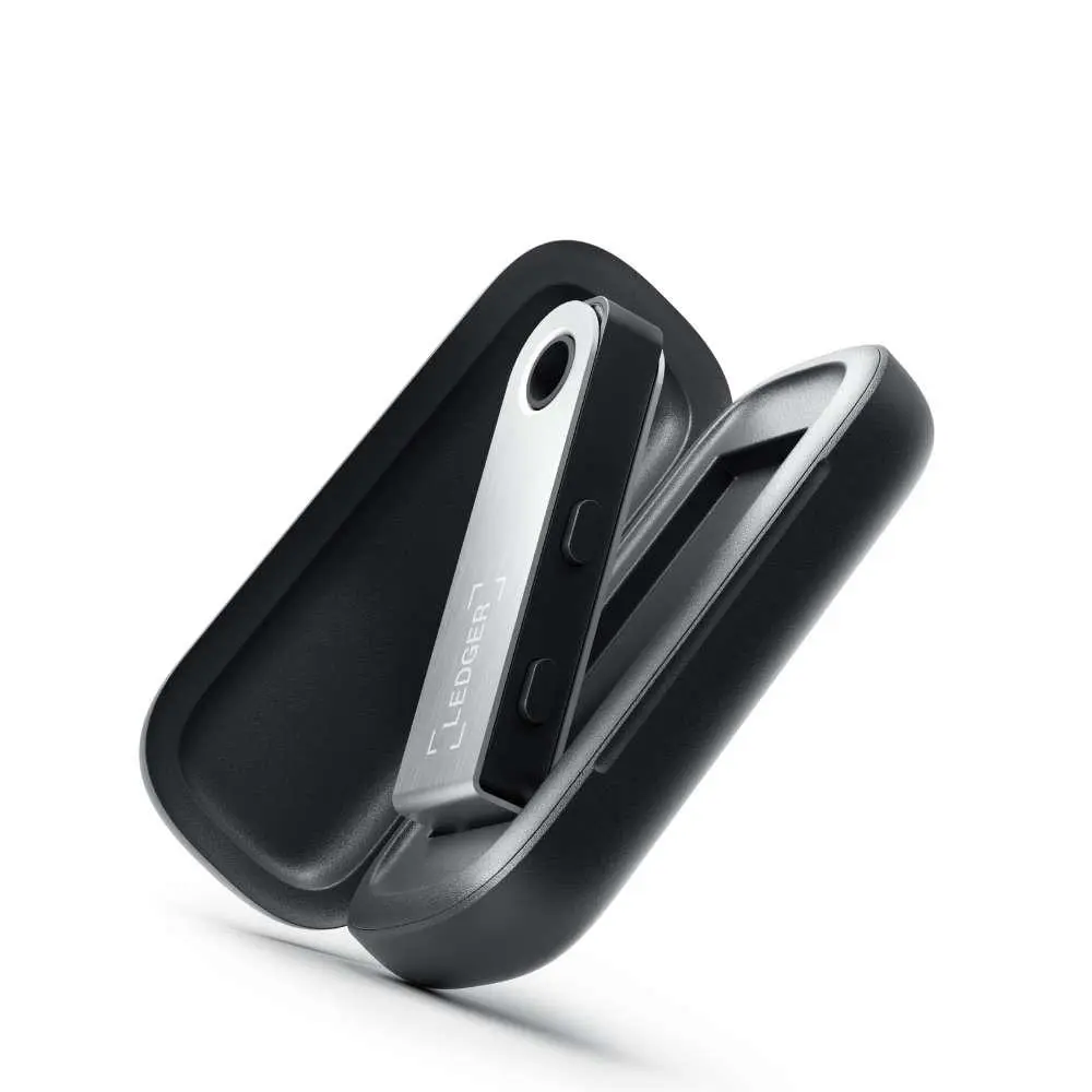 Ledger Nano S Plus Crypto Hardware Wallet Case Black Piece | OfficeMate