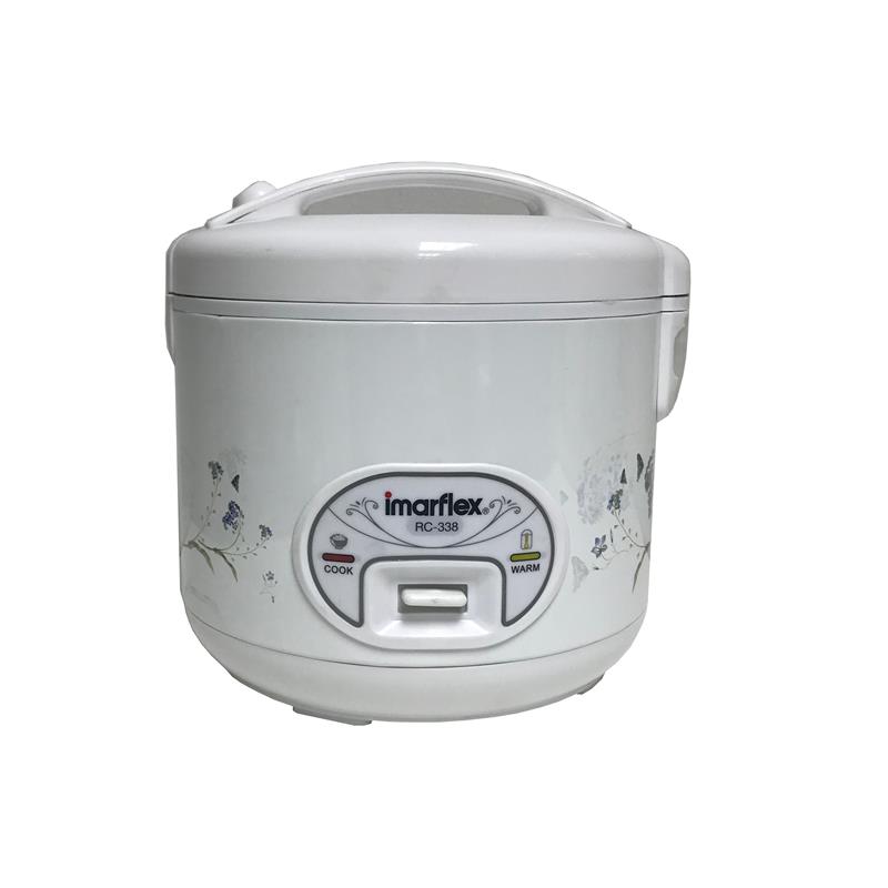 หม้อหุงข้าวไฟฟ้า Imarflex RC-338 ขนาด 1.8 ลิตร สีขาว