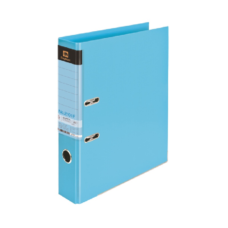 แฟ้มสันกว้าง F4 สัน 2 นิ้ว ฟ้า ตราช้าง 2101