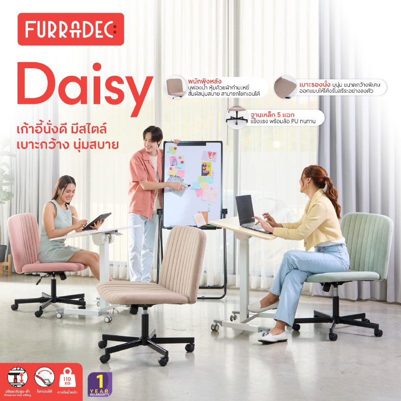 4 เก้าอี้ FURRADEC ที่ออฟฟิศควรมี นั่งสบายหลังไม่พังแน่นอน 4 A020304 X12