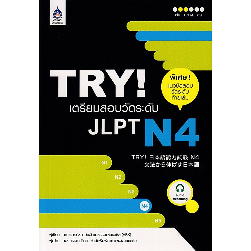 หนังสือ TRY! เตรียมสอบวัดระดับ JLPT N4 สำนักพิมพ์ภาษาแล