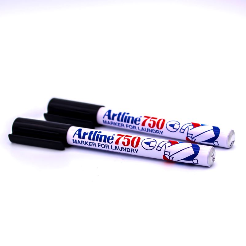 ARTLINE MARKER FOR LAUNDR Set 2 Pcs. (Black) Instant drying and